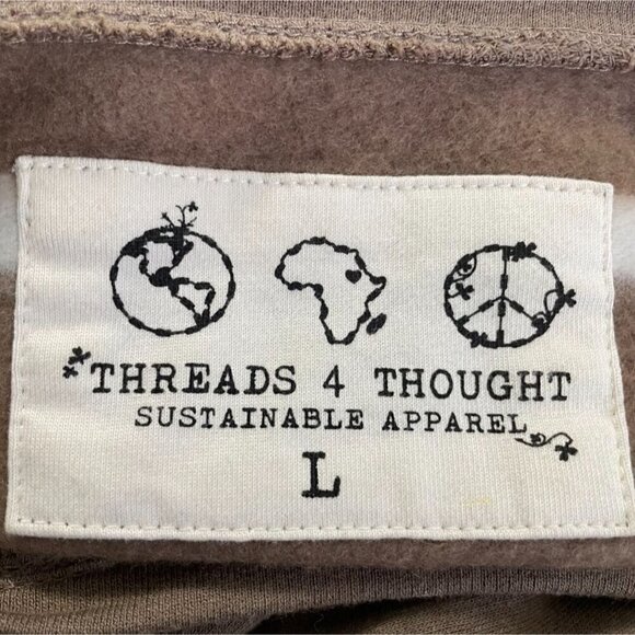 Threads 4 Thought Size Large  Top Blouse Long Sleeve Pullover Crewneck - Picture 5 of 8